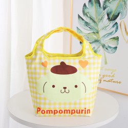 Plaid waterproof insulated lunch bag